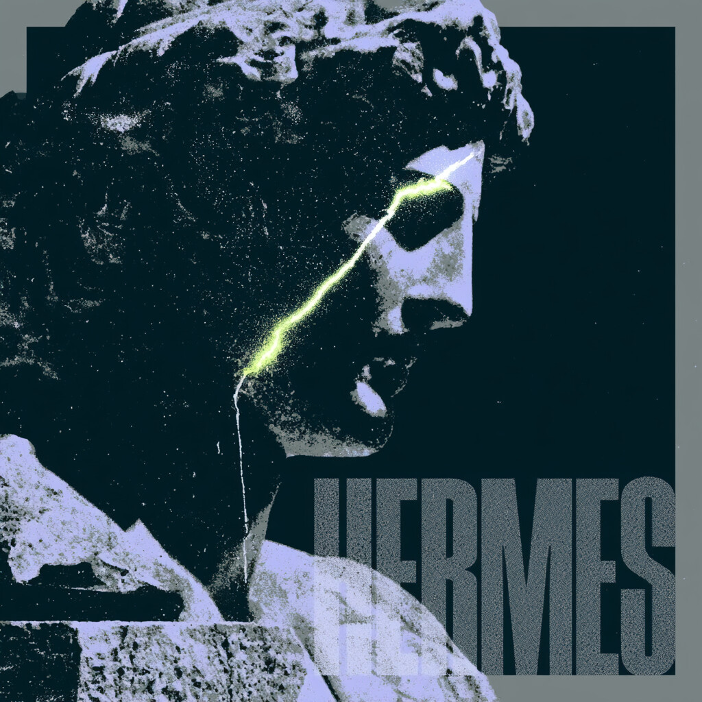 Hermes — classical marble three-quarter profile